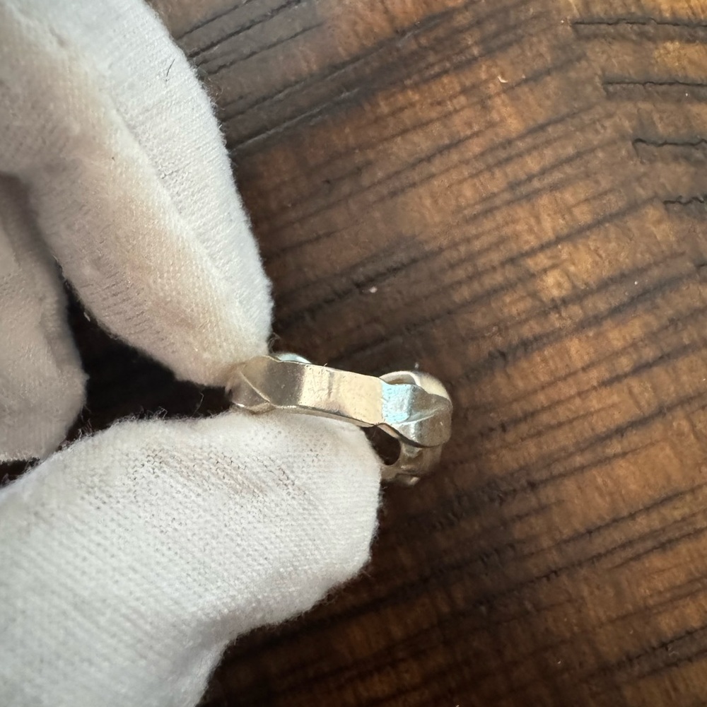 Paloma Picasso by Tiffany & Co Sterling Silver Double Heart Ring sz5 - Picture 8 of 14